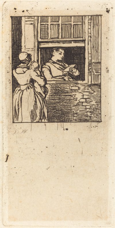 Woman at a Window, Reading a Letter by Sir David Wilkie