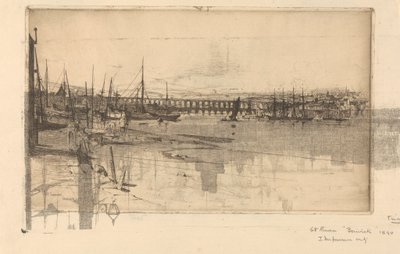 Berwick; Printed with Counterproof of Dundee by Sir David Young Cameron