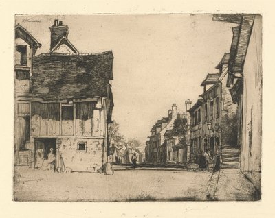 A Norman Village by Sir David Young Cameron
