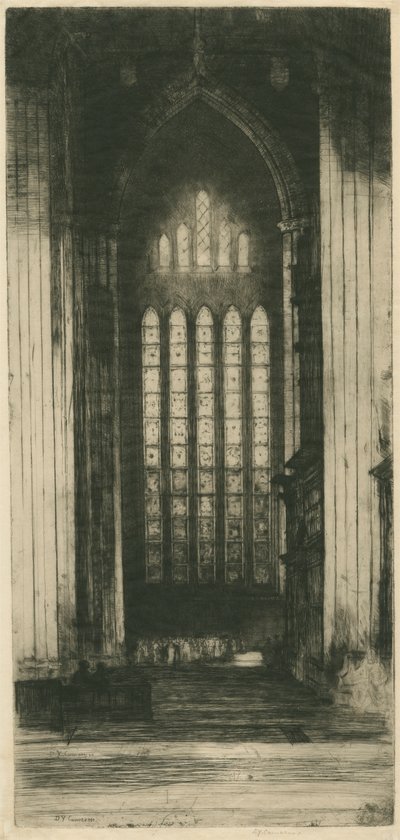 The Five Sisters, York Minster by Sir David Young Cameron