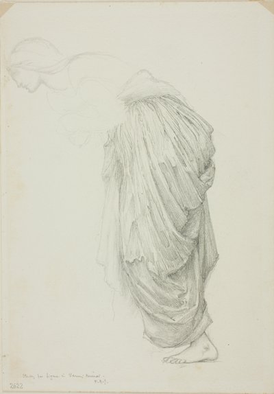 Bending Female Figure, Study for Mirror of Venus by Sir Edward Burne Jones