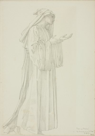 Figure of Pilgrim in Romaunt of the Rose by Sir Edward Burne Jones