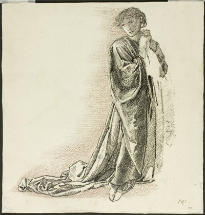 Kneeling Draped Figure by Sir Edward Burne Jones
