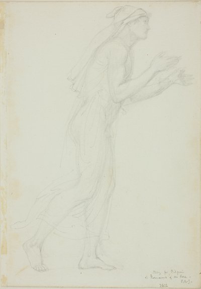 Study for Pilgrim in Romaunt of the Rose by Sir Edward Burne Jones