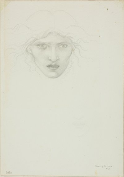 Study for Rondanini Medusa by Sir Edward Burne Jones