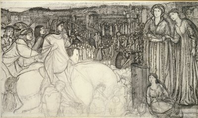 Gualdrada Donati Presenting Her Daughter to Buondelmente by Sir Edward Coley Burne Jones