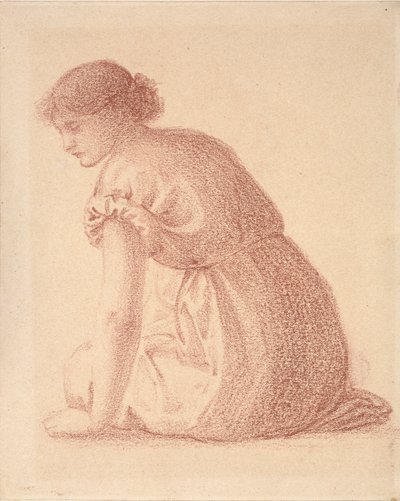 Seated Figure of a Woman, Late 19th Century by Sir Edward Coley Burne Jones