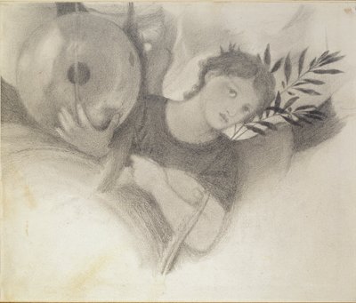 Study for a Head in The Days of Creation, c1871-1875 by Sir Edward Coley Burne Jones