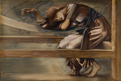 The Briar Rose Series - Study for The Garden Court by Sir Edward Coley Burne Jones