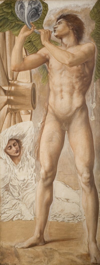 Troy Triptych - Study of Fame overthrowing Fortune by Sir Edward Coley Burne Jones