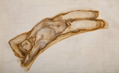 Wheel of Fortune - Male Nude - Nude Study of a Slave by Sir Edward Coley Burne Jones