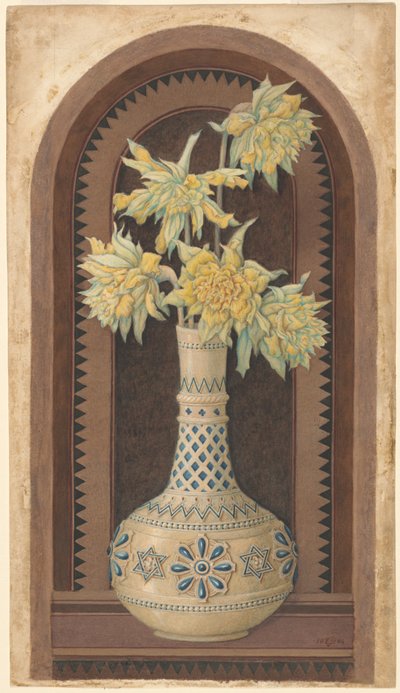 Narcissus in a Blue and White Vase by Sir Edward John Poynter