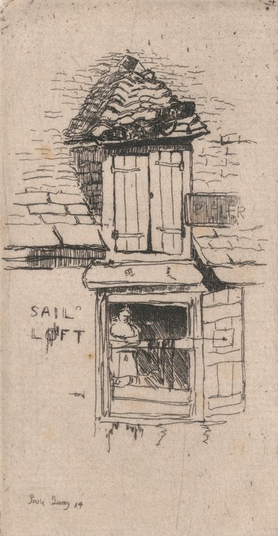 Sail-loft, Poole by Sir Frank Short