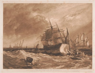 Shipping at the Entrance of the Medway, No. 2 by Sir Frank Short