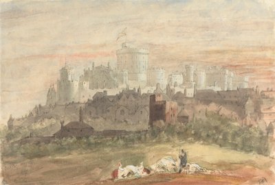 A Capriccio of Windsor Castle by Sir George Hayter