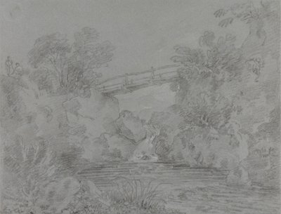 Bridge over Pool at Llanrwst by Sir George Howland Beaumont seventh Baronet