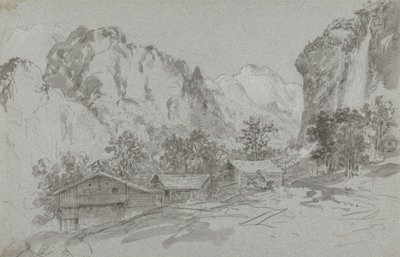 From the Window of the Inn at Lauterbrunnen by Sir George Howland Beaumont seventh Baronet