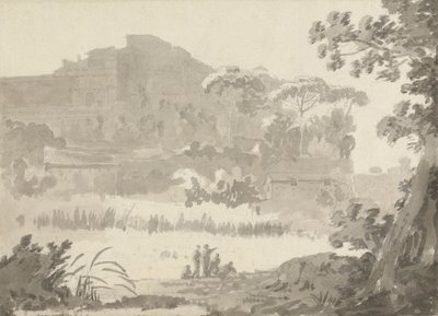 Vatican from the road to Ponte Mola by Sir George Howland Beaumont seventh Baronet
