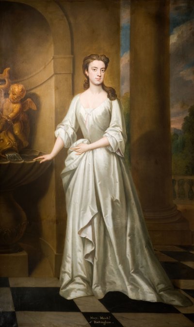 Portrait Of Mary, Marchioness Of Rockingham by Sir Godfrey Kneller