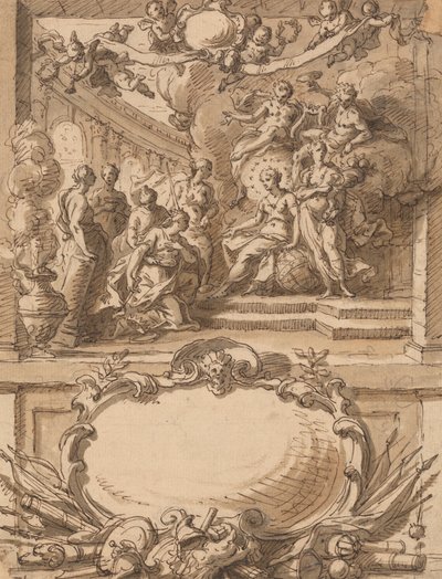 Design for a Wall Panel by Sir James Thornhill