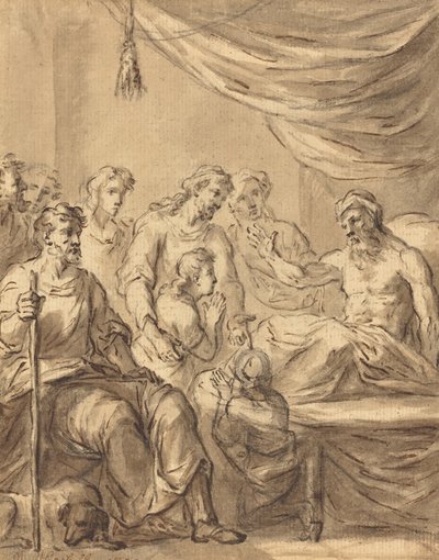 Jacob Allowing Benjamin to Go to Egypt with His Brothers by Sir James Thornhill