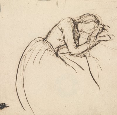 A Woman Bowed in Grief by Sir John Everett Millais