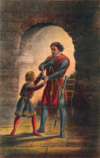Arthur Speaks in King John: Act IV, Scene I by Sir John Gilbert