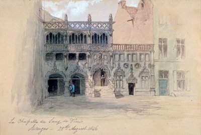 La Chapelle du Sang de Dieu, Bruges by Sir John Gilbert