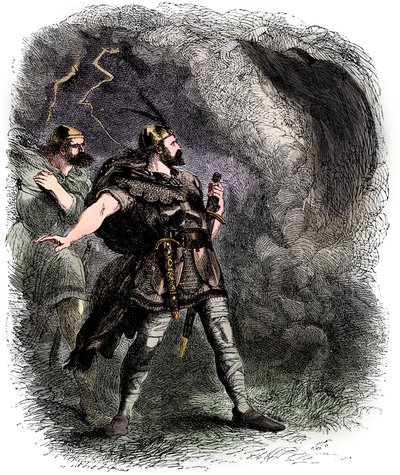 Macbeth and Banquo Encountering the Three Witches, 1858 by Sir John Gilbert