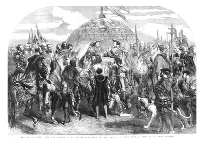 Meeting of Henry VIII and Francis I. at Ardres - The Field of the Cloth of Gold by Sir John Gilbert