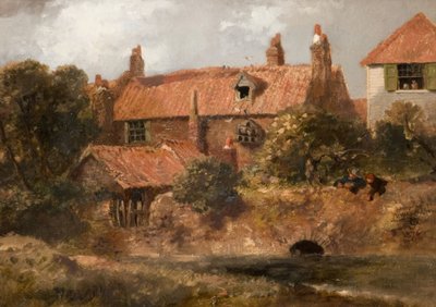 Old Cottages At Lewisham by Sir John Gilbert