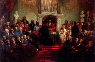 Presentation of the Freedom of the City to General Garibaldi, April 20 1864 by Sir John Gilbert