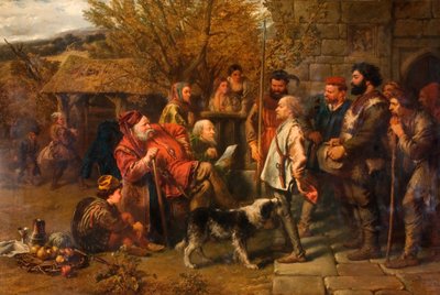 Sir John Falstaff Reviewing His Ragged Regiment by Sir John Gilbert