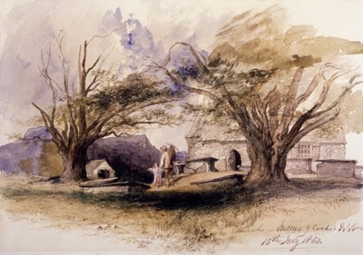 The Church, Bettws-y-Coed, Gywnedd, Wales by Sir John Gilbert