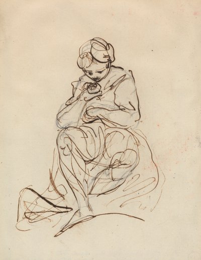 Study of a Seated Woman by Sir Joshua Reynolds
