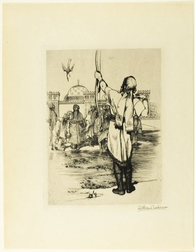 The Bowman, Frontispiece from The Epic of Kings, Stories Retold from Firdusi by Sir Lawrence Alma Tadema