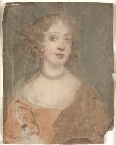 Head and shoulders portrait of a lady by Sir Peter Lely