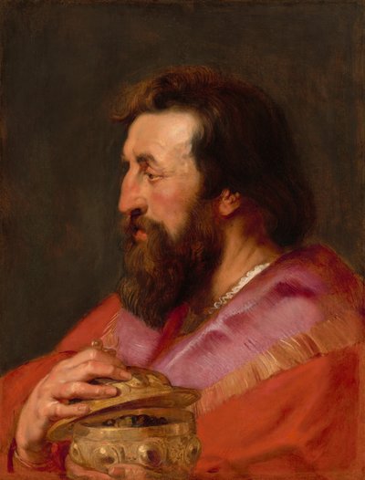 Head of One of the Three Kings: Melchior, The Assyrian King by Sir Peter Paul Rubens and Studio