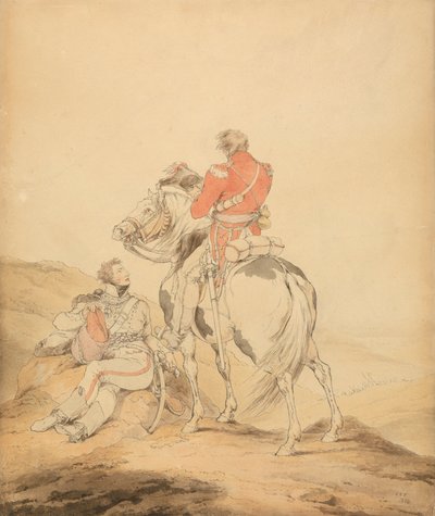 A British Officer of the Staff and an Officer of Hussars by Sir Robert Kerr Porter