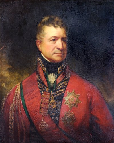 Portrait of Lieutenant-General Sir Thomas Picton, British soldier by Sir William Beechey