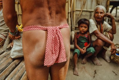 A Mangyan tribesman wears a traditional loincloth by Sisse Brimberg