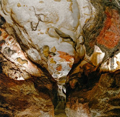 The Axial Gallery shows extinct aurochs on the ceiling of Lascaux Cave, France by Sisse Brimberg