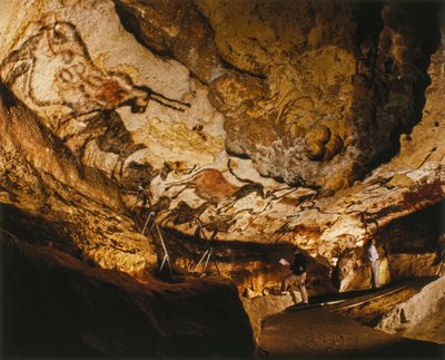 The Mythical Unicorn of Lascaux and other Lascaux paintings done over 17,000 years ago. by Sisse Brimberg