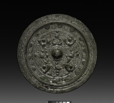 Mirror with Xiwangmu by Six Dynasties Chinese School