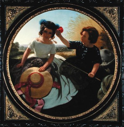 Two Children by Sixt Armin Thon