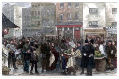 Sunday Morning in the New Cut, Lambeth by Smith