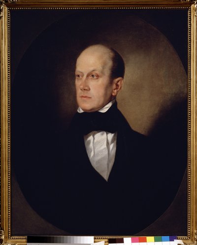 Portrait of the Russian Writer and Philosopher Piotr Iakovlevitch Tchaadaiev by Sándor Kozina