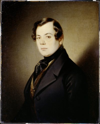 Portrait of Poet Vladimir G. Benediktov by Sándor Kozina