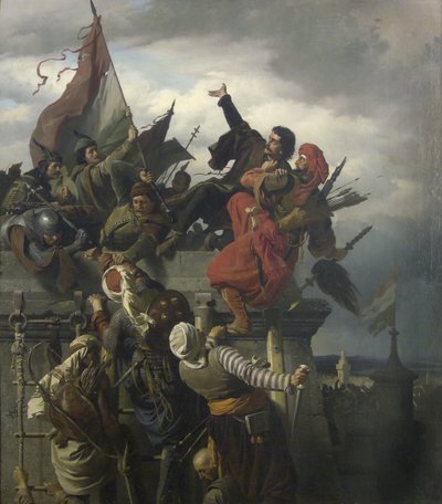 The Self-Sacrifice of Titusz Dugovics, 1859 by Alexander von Wagner