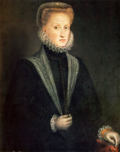Anna of Austria, Queen Consort of Philip II of Spain and Portugal by Sofonisba Anguissola